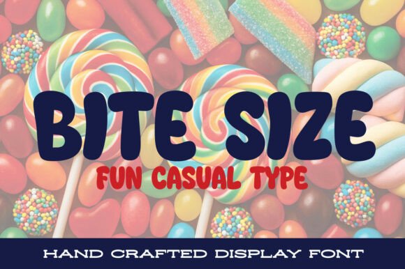Bite Size: A Playful Display Font for Bold, Sweet Design Projects