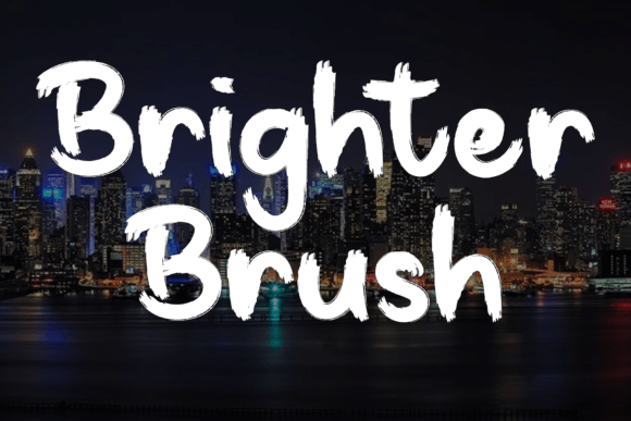 Brighter Brush: A Versatile Font for Creative Expression