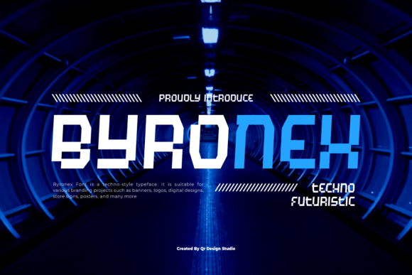 Byronex: A Bold Display Font for Modern Design Workflows