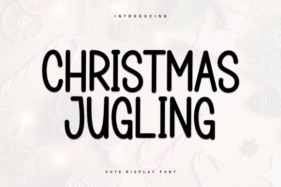 Christmas Jugling: A Heartfelt Font for Charming Design Projects