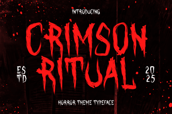 Crimson Ritual: The Ultimate Horror Font for Bone-Chilling Typography