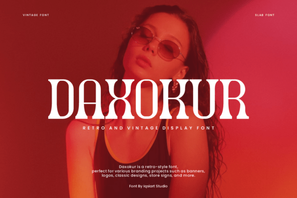 Daxokur: A Bold Display Font for Creative Projects