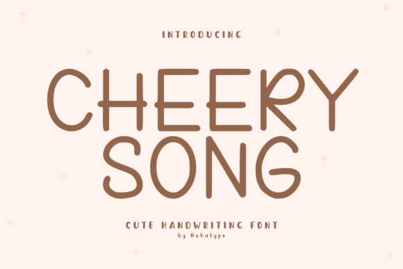 Discover the Joyful Charm of the Cheery Song Font