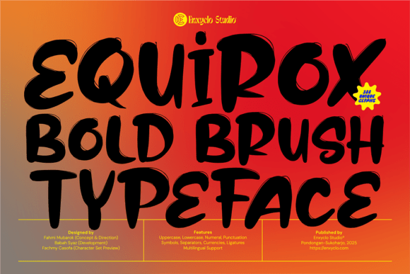 Equirox: The Bold Brush Font Redefining Modern Design Expression
