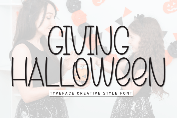 Giving Halloween: A Playful Font for Creative Projects