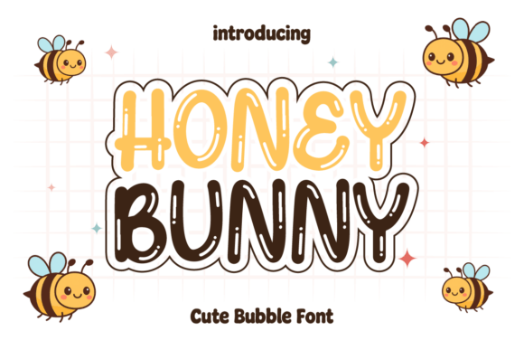 Honey Bunny: Sweeten Your Designs with a Playful Bubble Font
