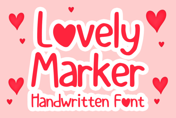 Introducing Lovely Marker: A Whimsical Font That Brings Joy to Design