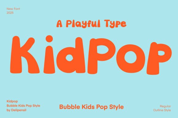 Kidpop: The Playful Display Font That Brings Designs to Life