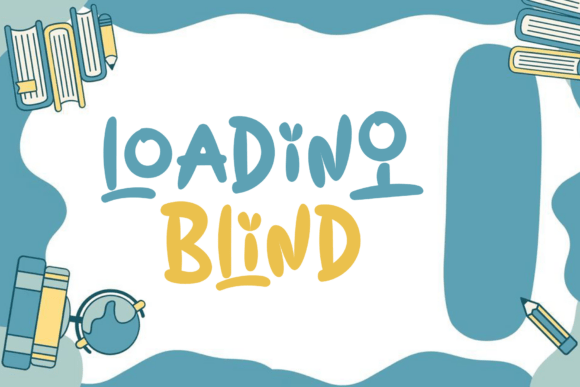 Loading Blind: A Modern Handwritten Display Font for Stylish Design Projects
