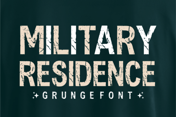 Military Residence: A Bold Typeface for High-Impact Design