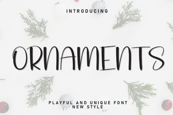 Ornaments: A Playful Handwritten Font for Joyful Designs