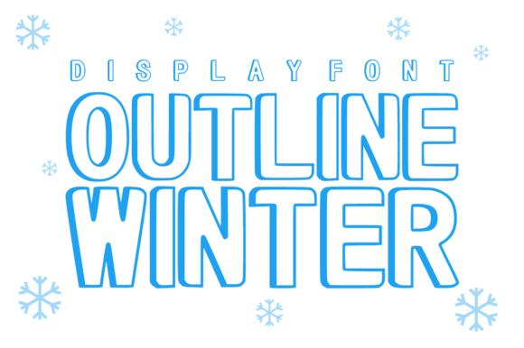 Outline Winter: A Fresh Font for Creative Winter Designs