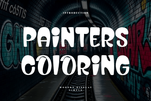Painters Coloring: A Playful Font for Bold, Creative Designs