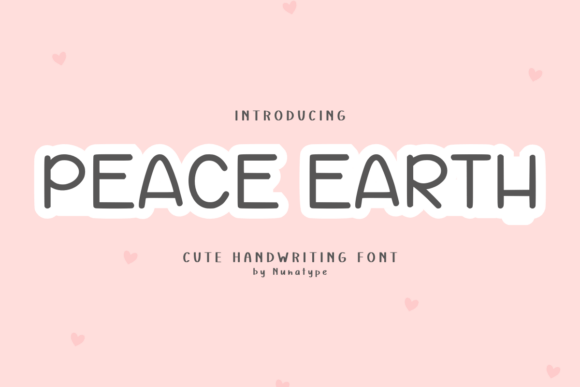 Peace Earth: A Playful Font for Warm, Handcrafted Design Projects