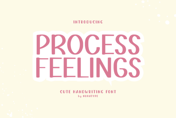 Procees Feelings: A Playful Font for Creative Personal and Commercial Projects