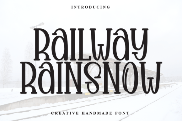 Railway Rainsnow: A Whimsical Font for Creative Expression