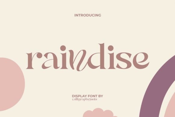Raindise: The Elegant Display Font That Adds Personality to Any Design Project