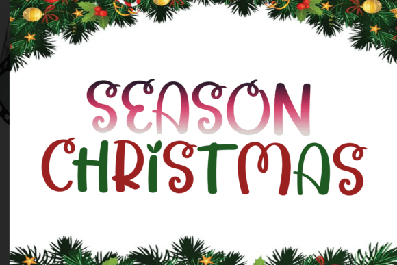 Season Christmas: Elegance in Typography for Luxurious Designs