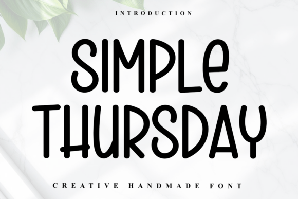 Simple Thursday: A Cheerful Font for Creative and Professional Workflows