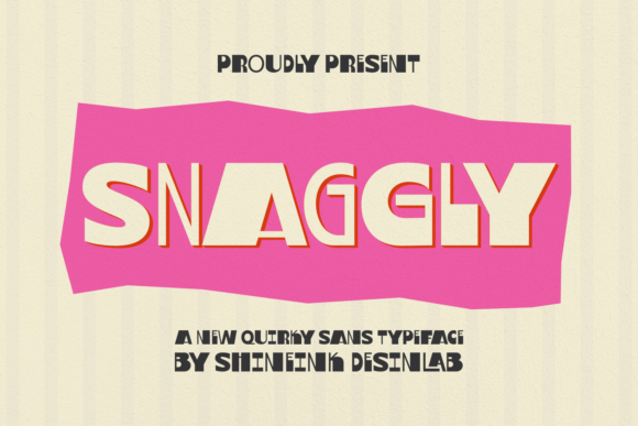 Snaggly: Embracing Imperfection with Bold Typography