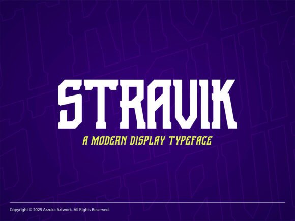 Stravik: The Bold Typeface Redefining Visual Impact in Design