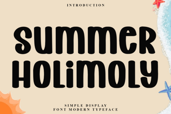 Summer Holimoly: A Festive Typeface for Holiday Typography
