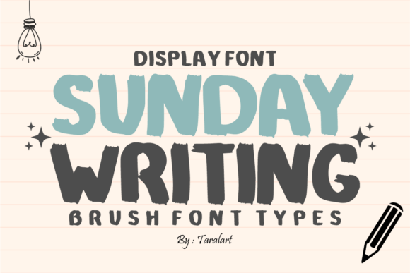 Sunday Writing: A Bold Font for Creative Expression