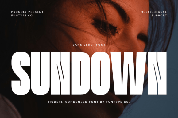 Sundown: A Modern Condensed Sans Serif Font for High-Impact Design