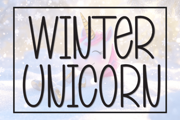 Winter Unicorn: A Whimsical Font for Playful Designs